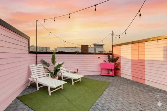 The Pink Palace | Rooftop Deck | Bachelorette HQ - Image 1