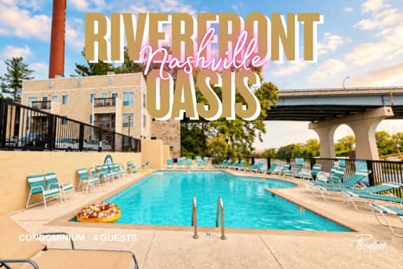 Riverfront Oasis| Pool | King Bed Walk to Broadway - Image 1