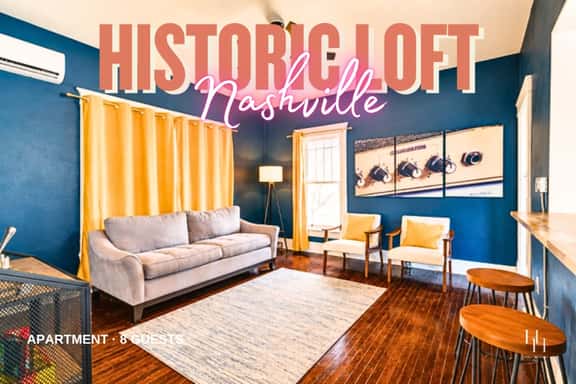 Historic Music City Loft Sleeps 8 | Near Broadway - Image 1