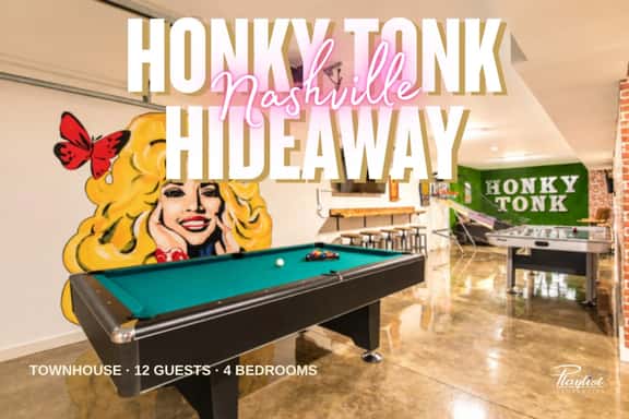 Honky Tonk Hideaway with Rooftop Deck & Game Room! - Image 1
