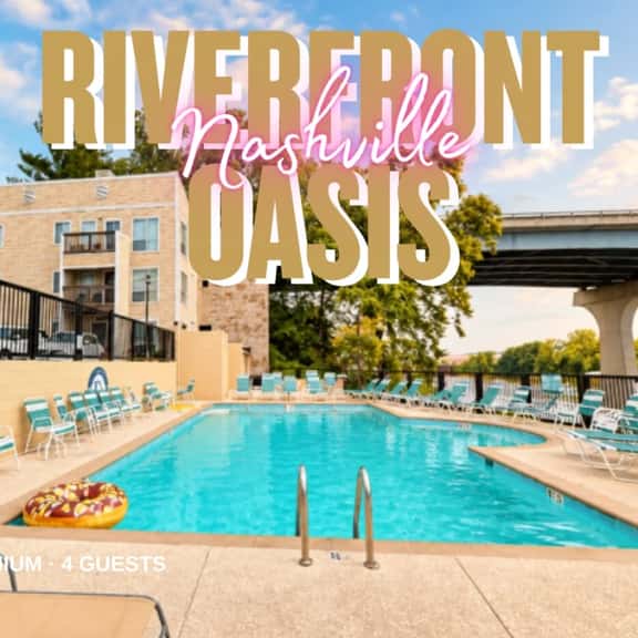 Riverfront Oasis| Pool | King Bed Walk to Broadway - Image 1